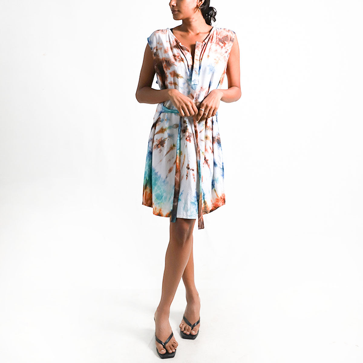 Tied Up Tie Dye Dress