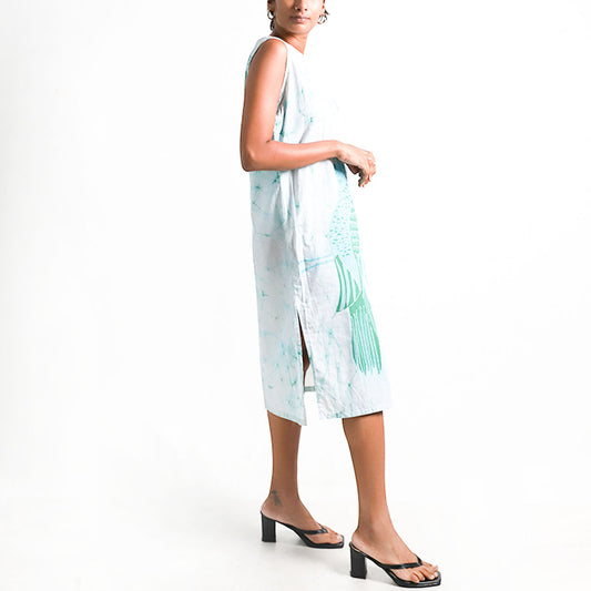 Island Bird Batik Kurta Top