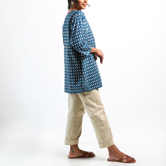 Island Escape Block Printed Top