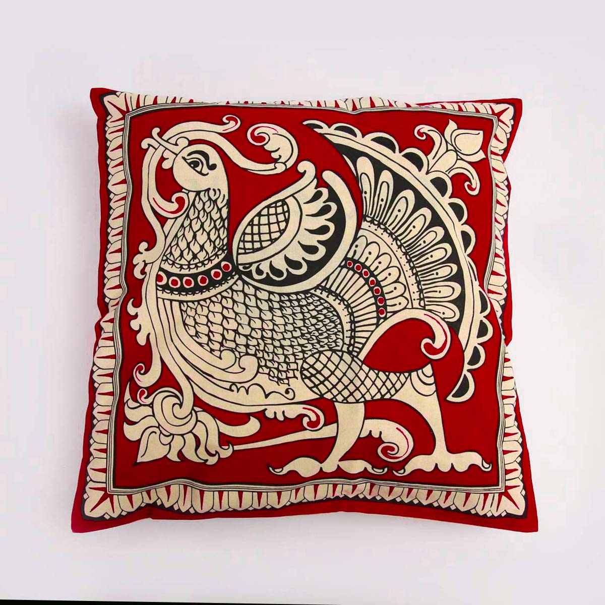 Red Swan Cushion Cover