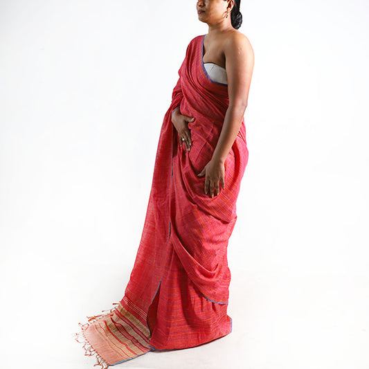 Petal Pink Handloom Saree