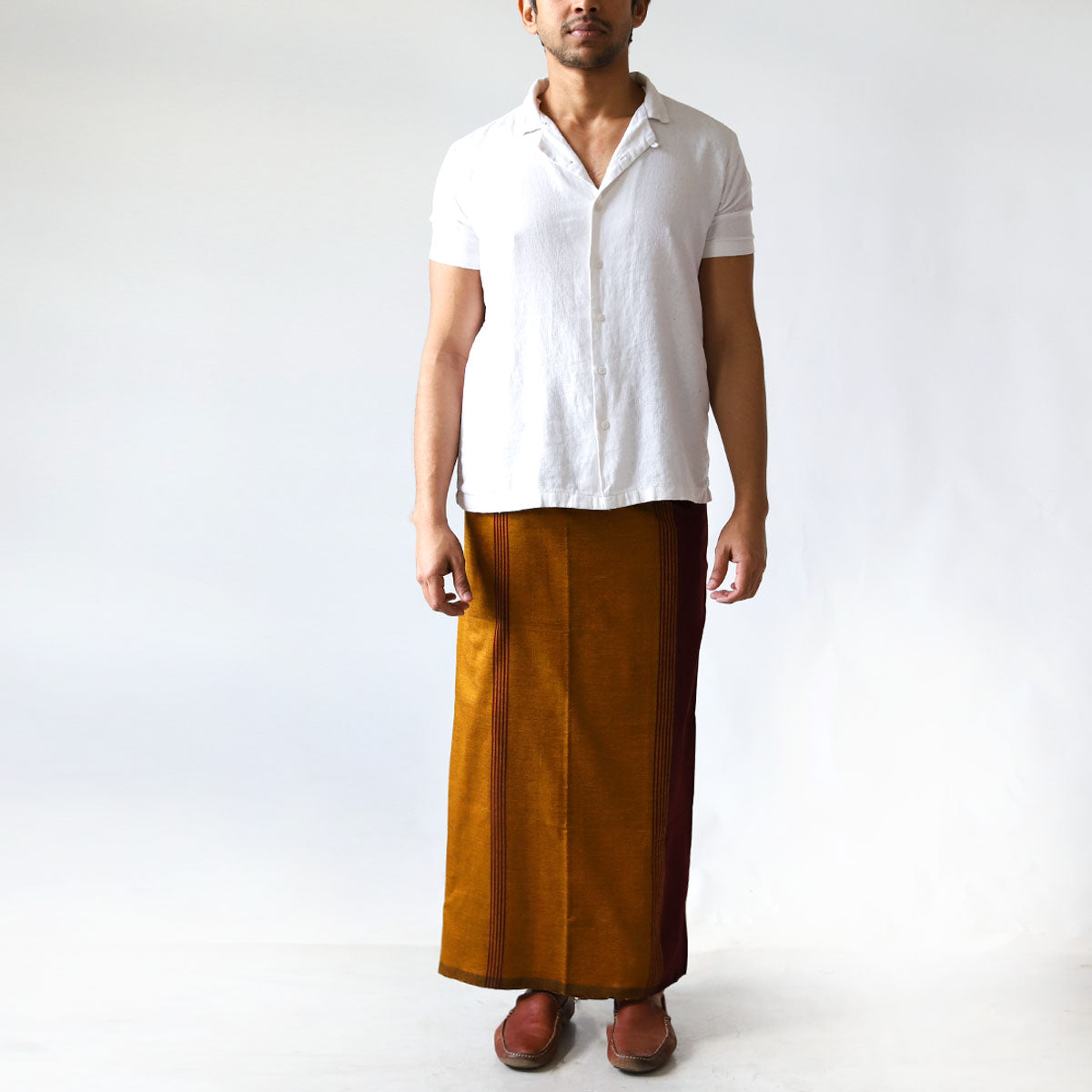 Red & Gold Handloom Sarong