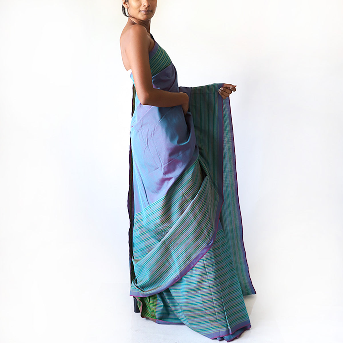 Twilight Harmony Handloom Saree