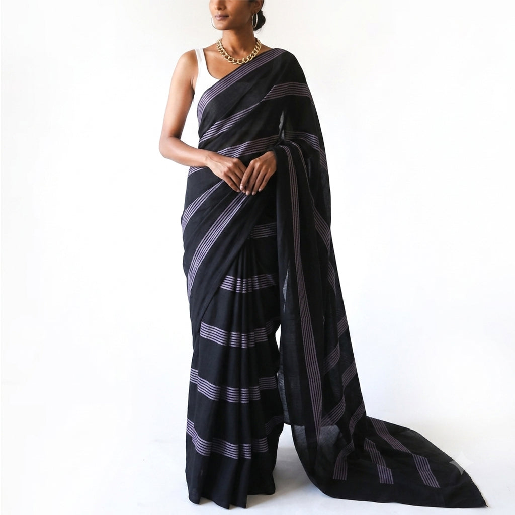 Pink Creepers Saree