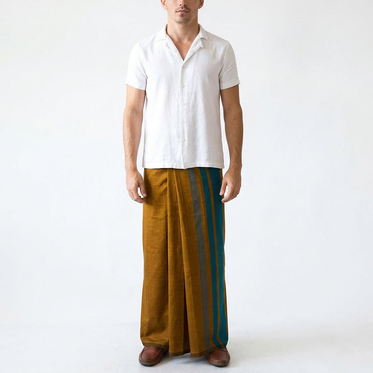 Bronze Blues Handloom Sarong