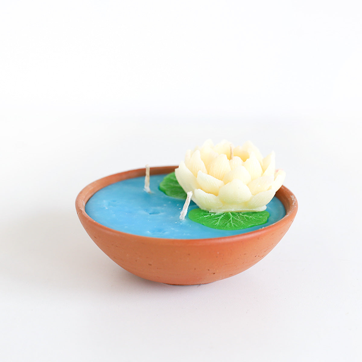 Lotus Pond Clay Candle