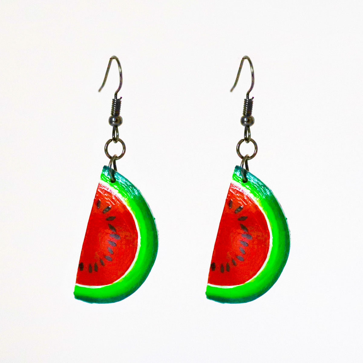 Tropical Watermelon Wooden Earring