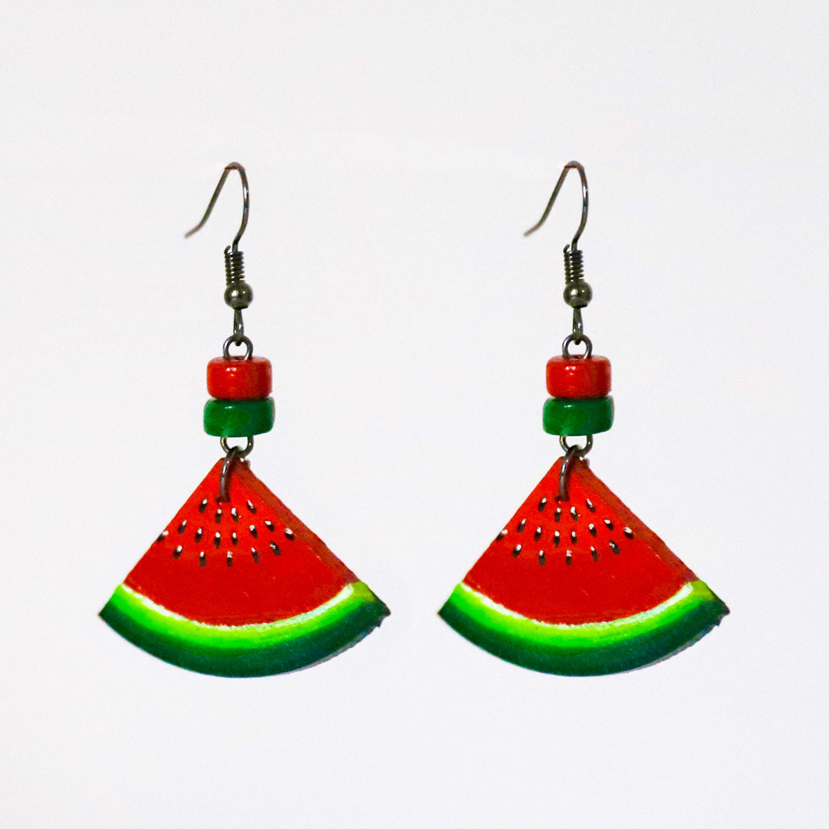 Juicy Watermelon Wooden Earring