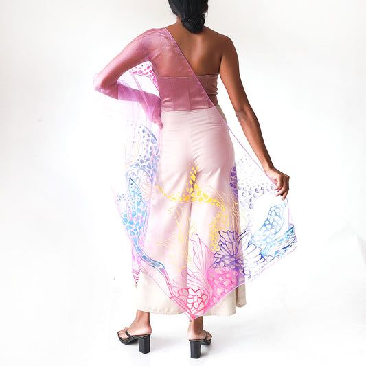 Coral Carnival Shawl