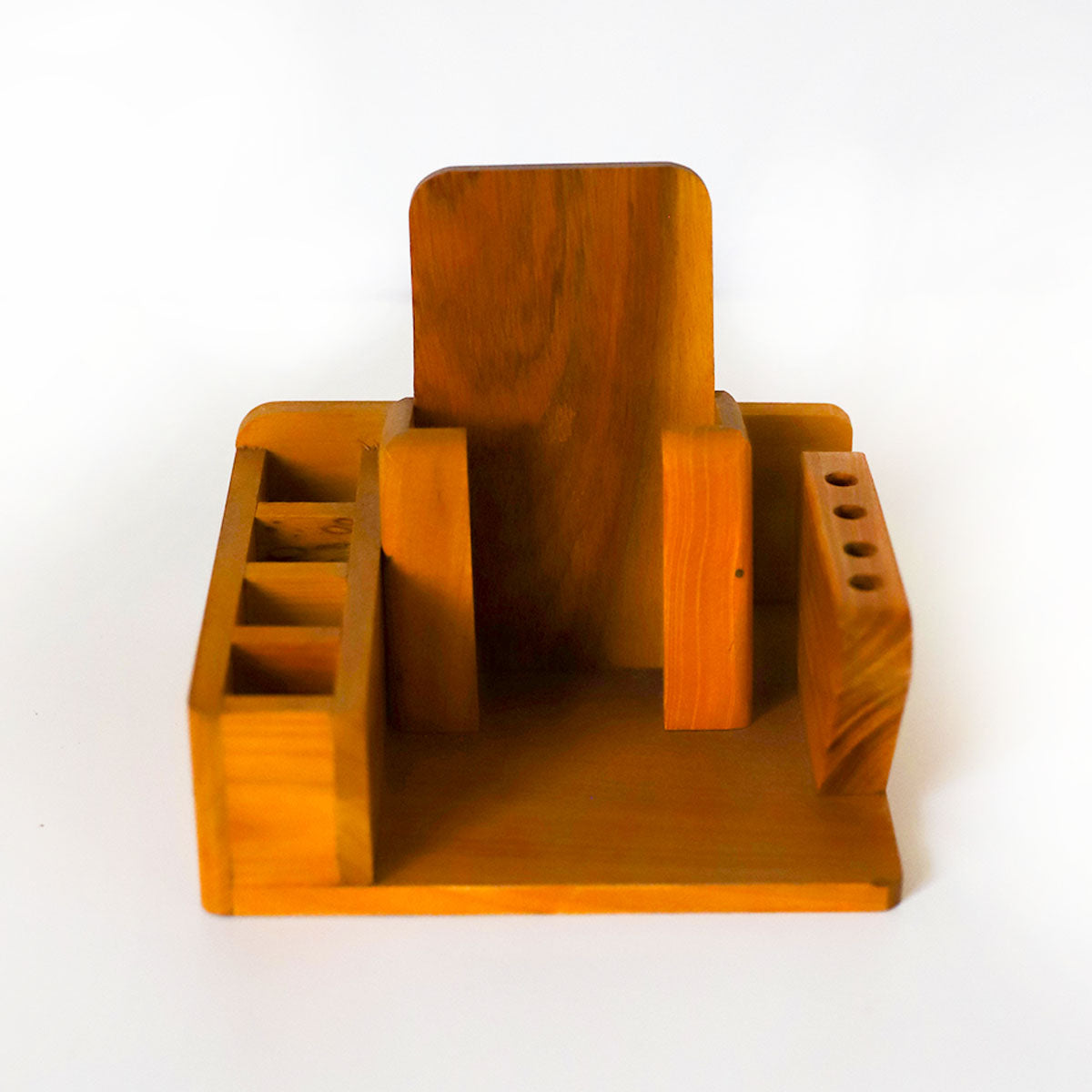 Wooden Phone Holder & Desk Organizer