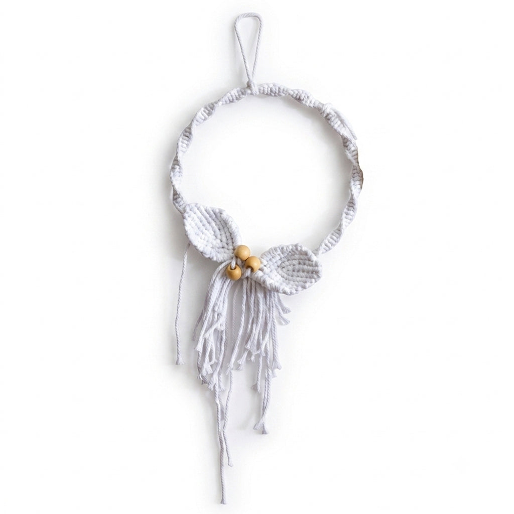 White Macrame Wreath
