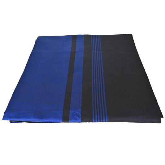 Black and Royal Blue Handloom Sarong