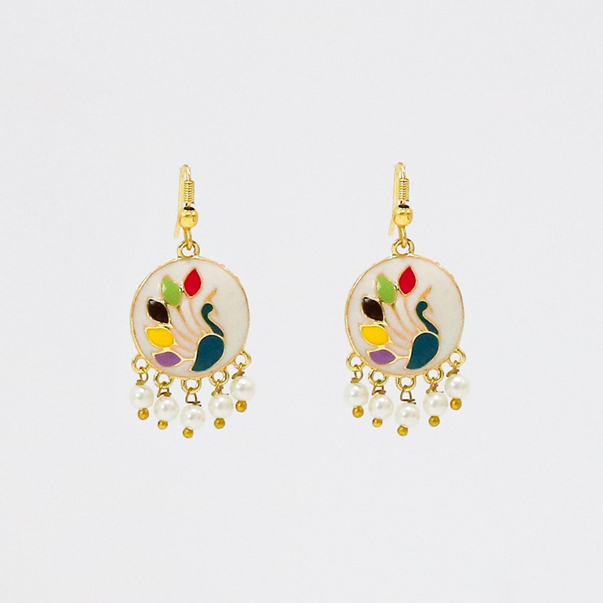 Peacock Whisper Earrings