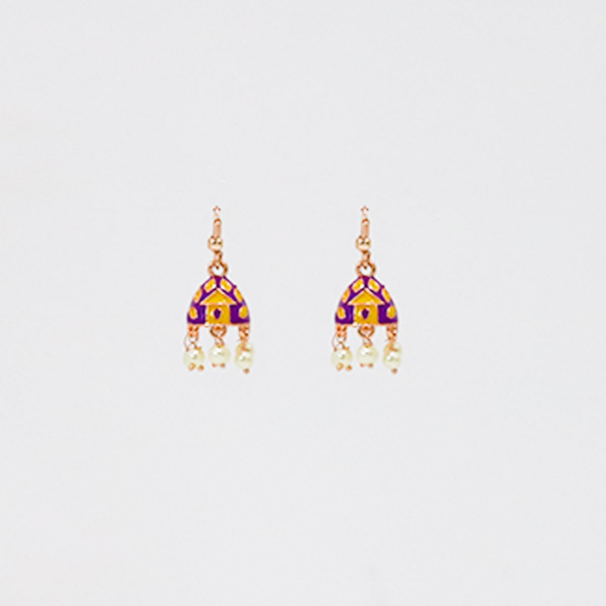 Sunset Orchid Jhumka