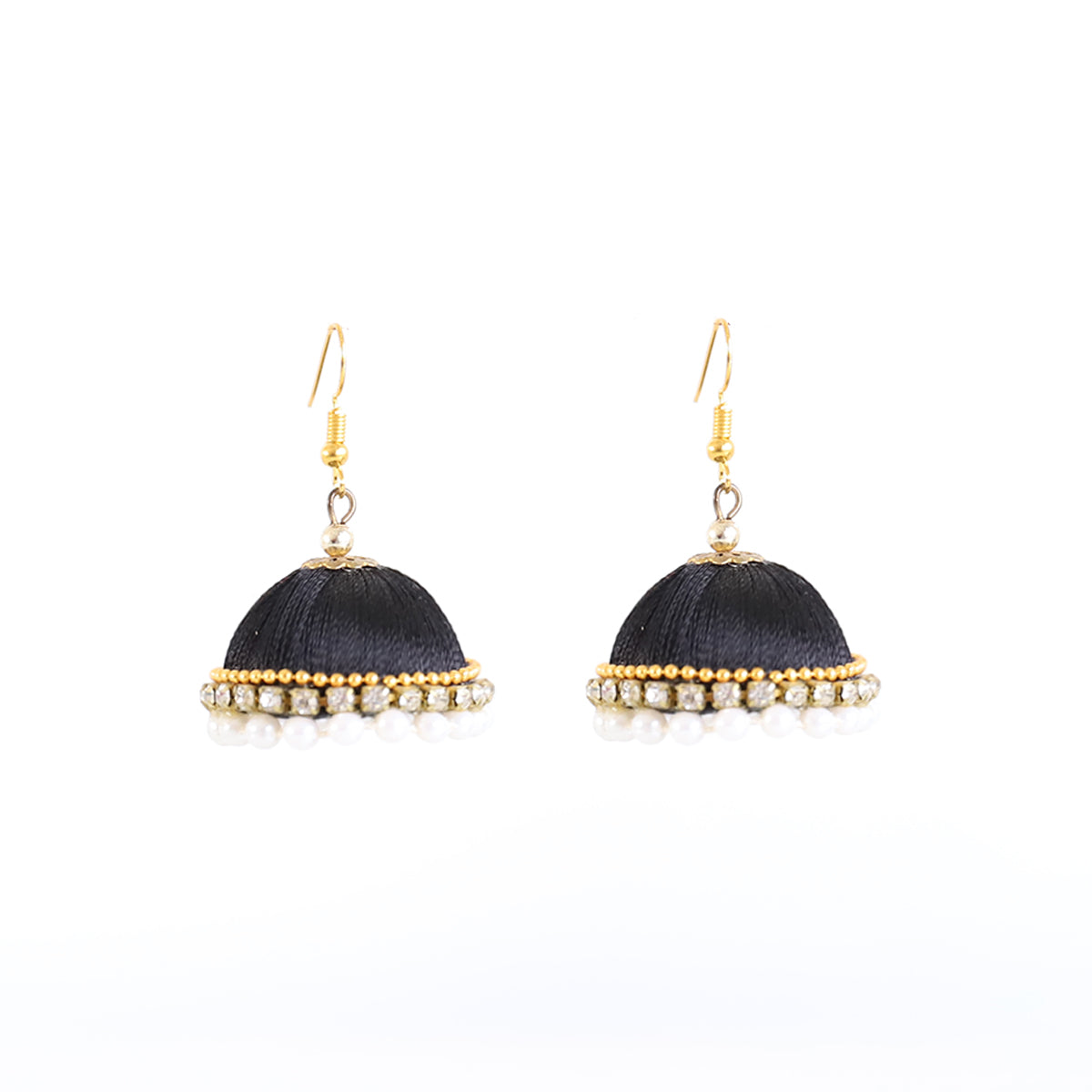 Black Velvet Jhumkas
