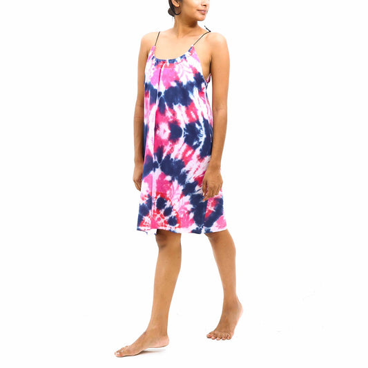Electric Tie-Dye Cami Dress