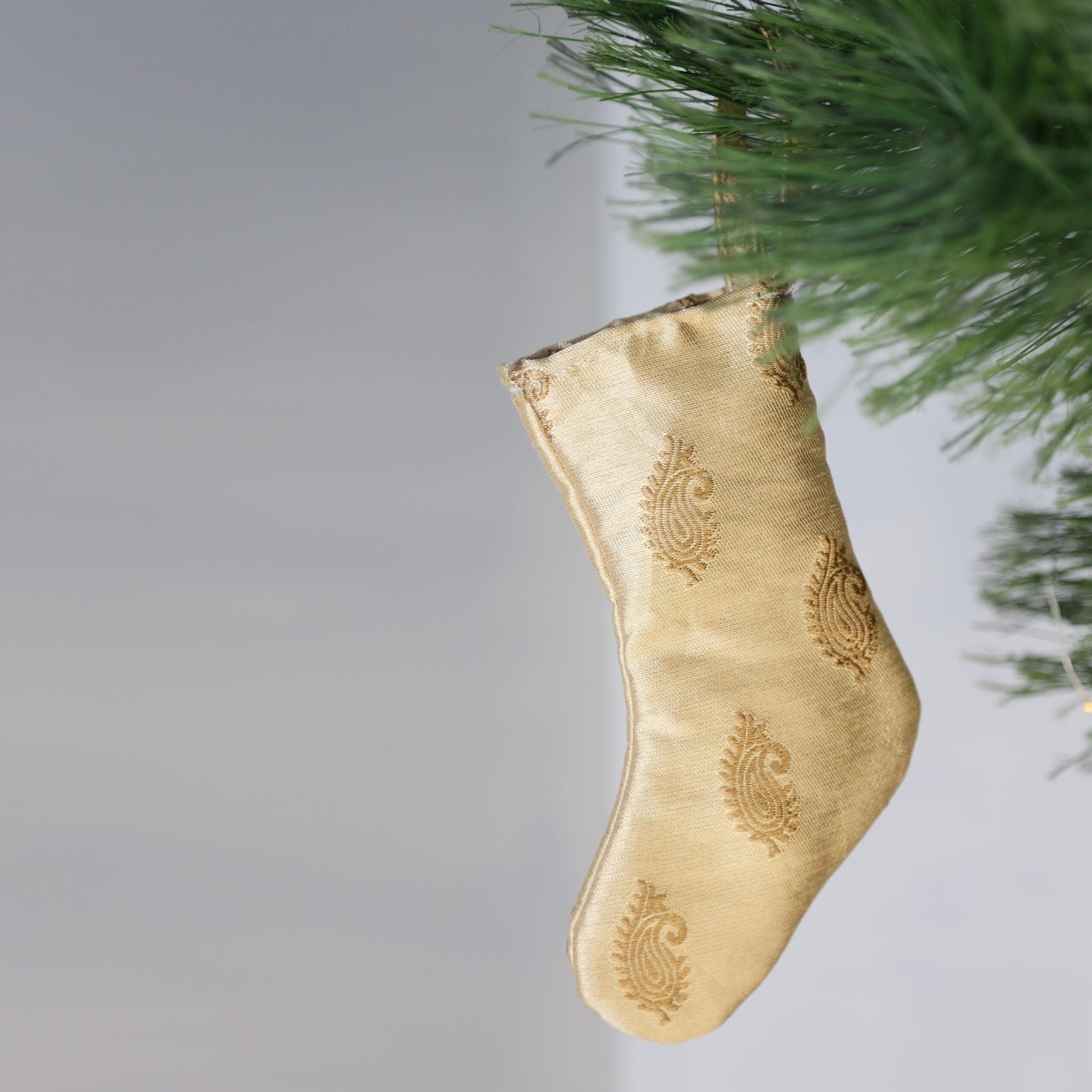 Gold Mortif Stocking Ornament