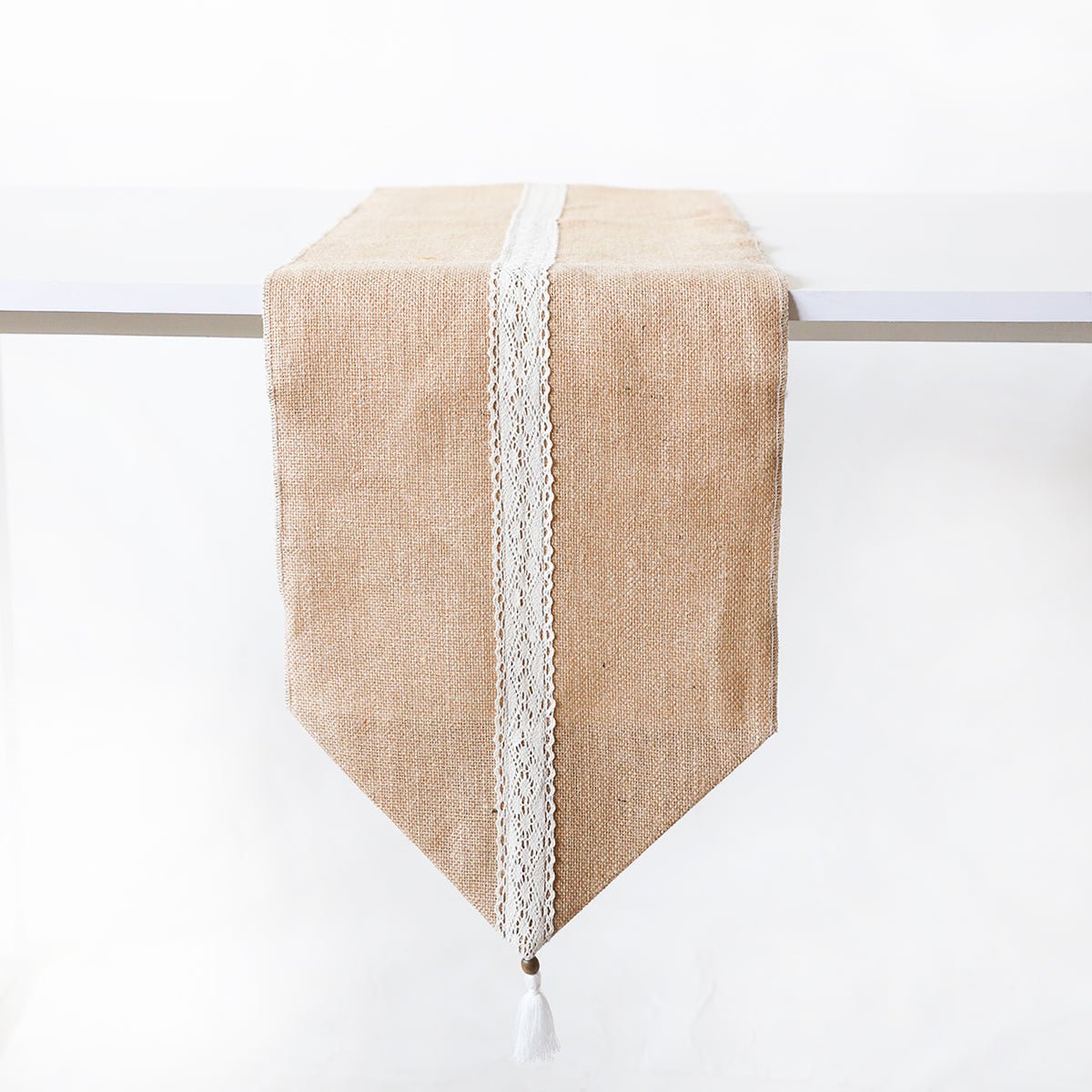 Lace Harvest Burlap Table Runner