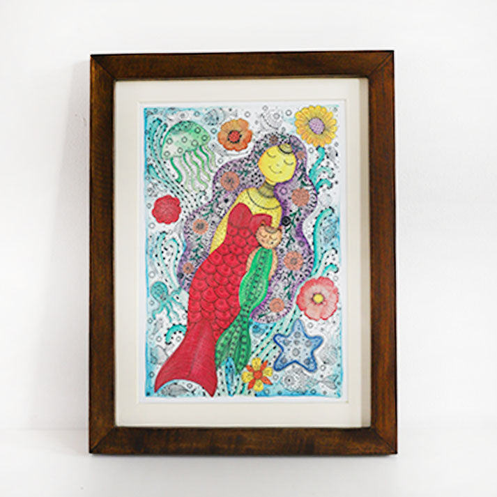 Moonlit Mermaid Painting