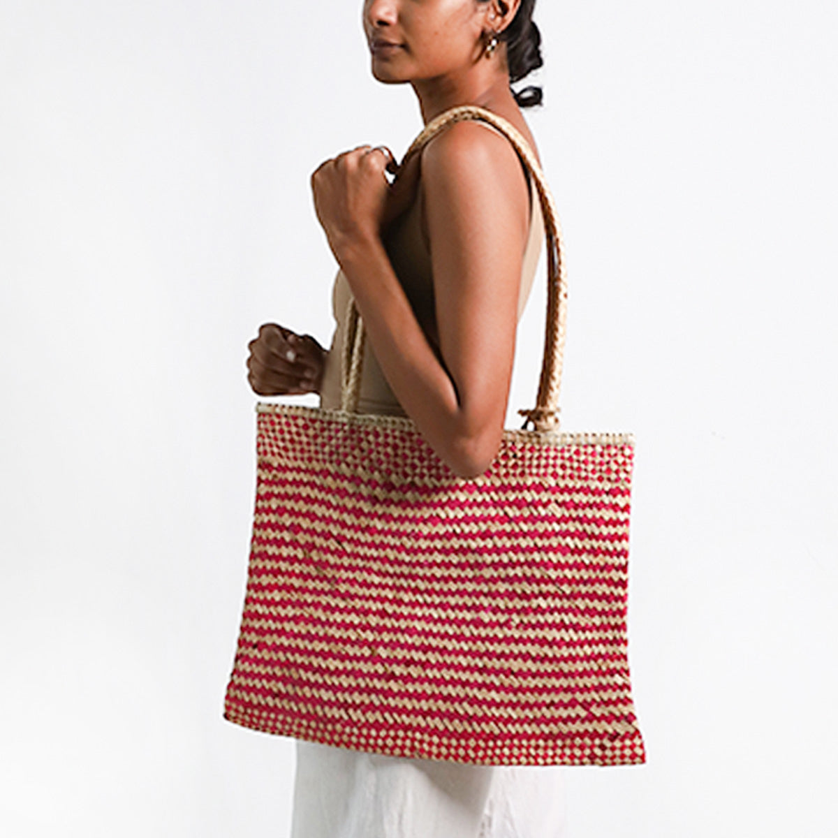 Orchid Bloom Palmyrah Bag