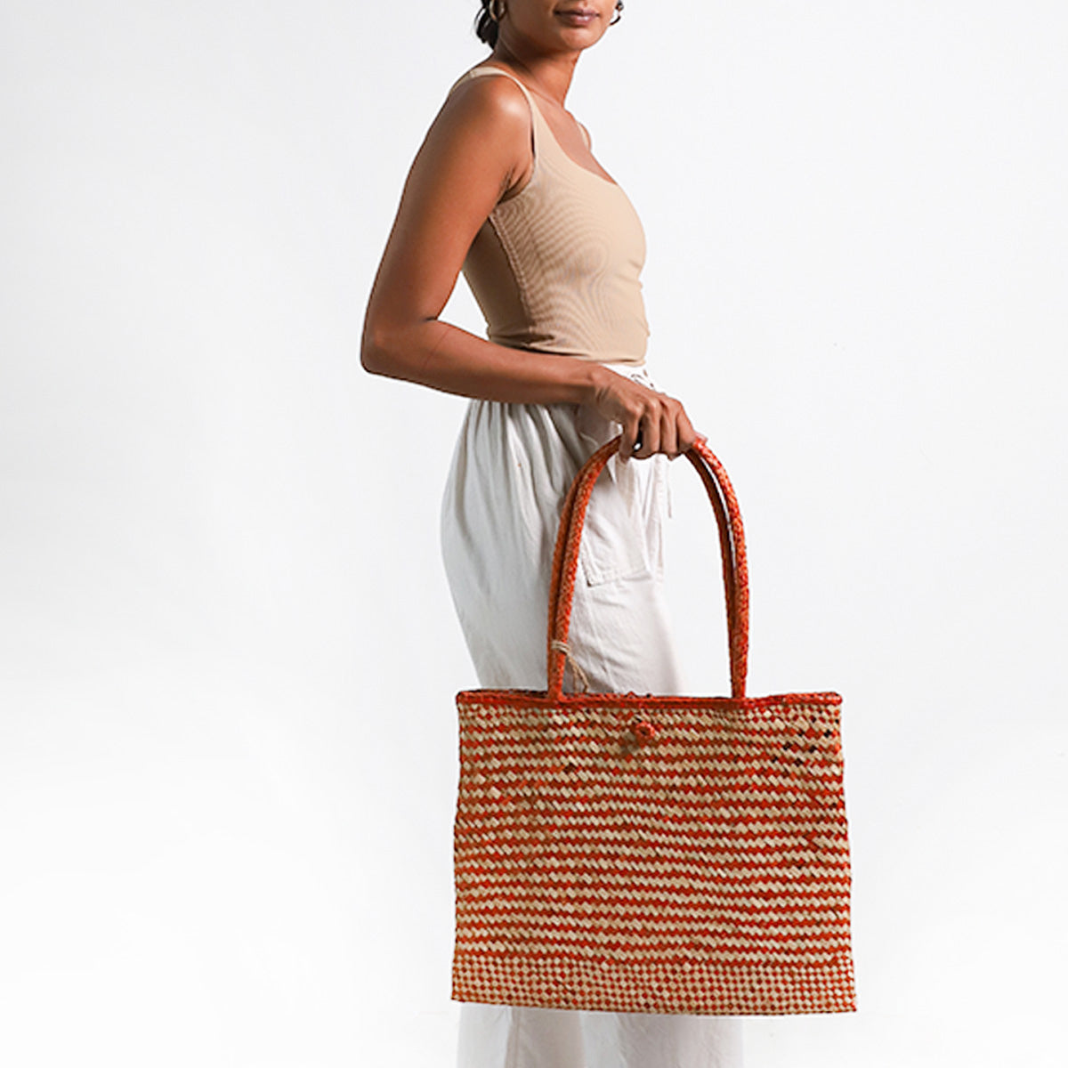 Sunset Glow Palmyrah Bag