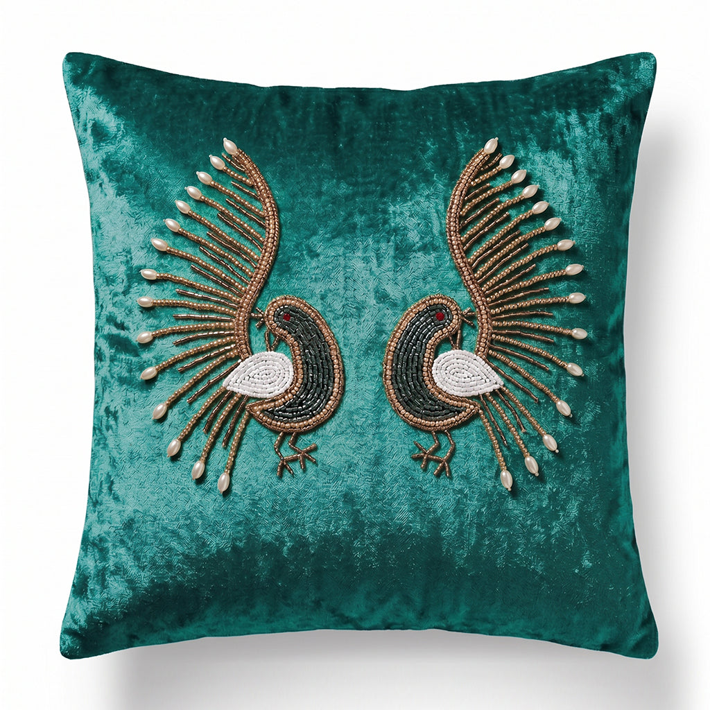 Emerald Grandeur Cushion Cover