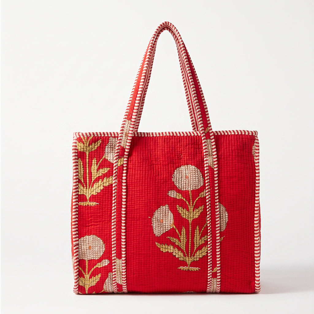 Crimson Garden Tote Bag