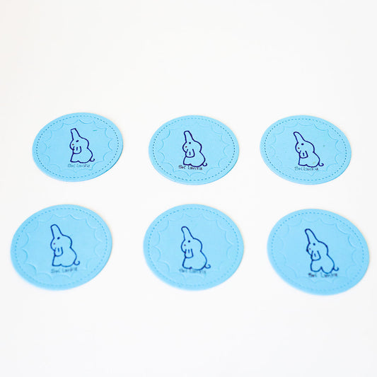 Elephant Blues Recycled Paper Coasters