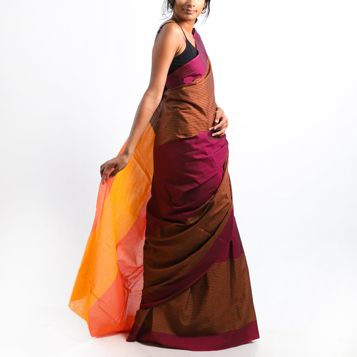 Amber Glow Handloom Saree