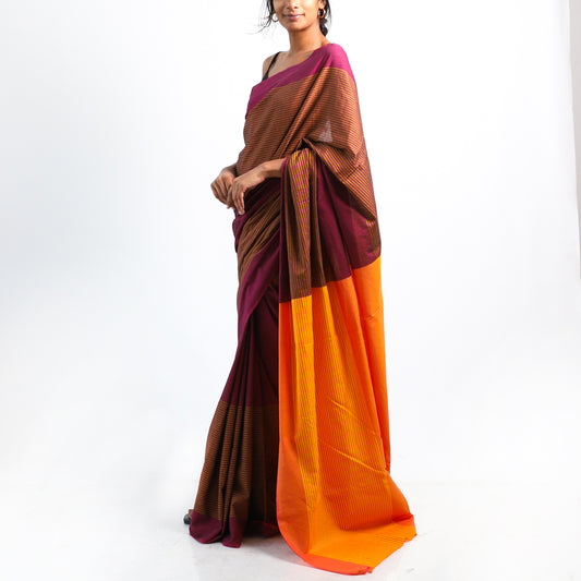 Amber Glow Handloom Saree