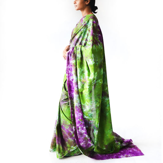 Foliage Tie Dye Saree