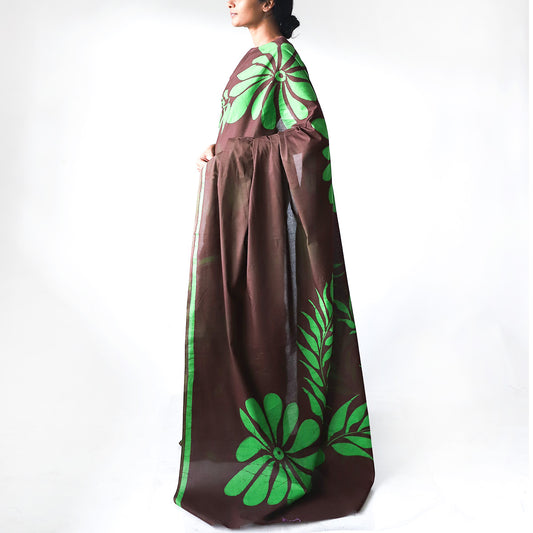 Foliage Batik Saree