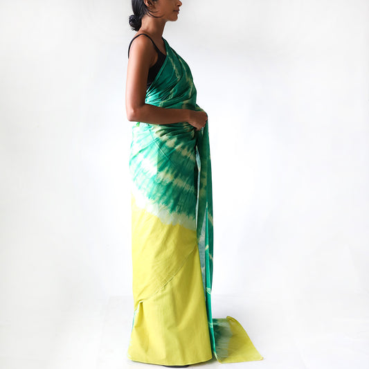 Jade Tie Dye Saree