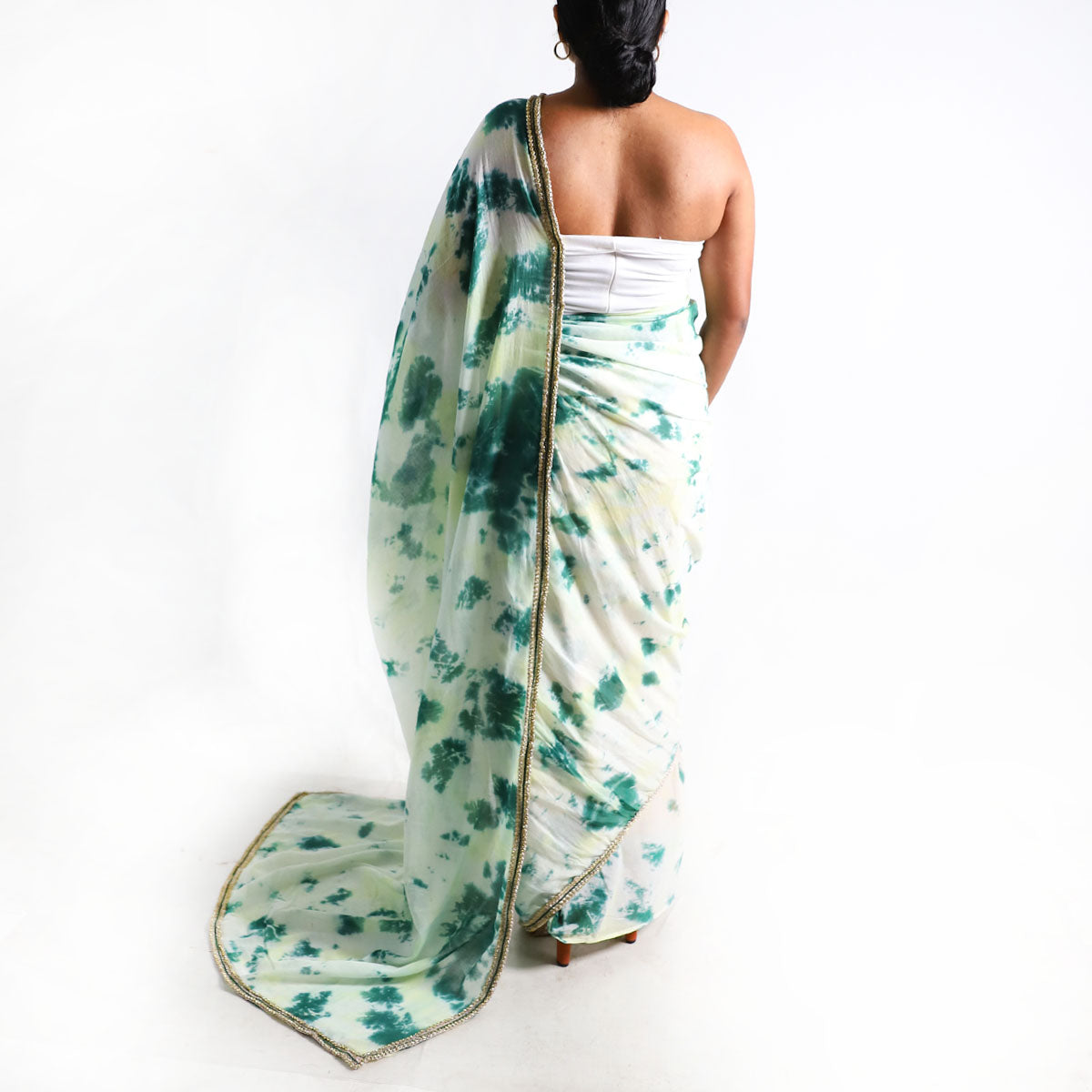 Garden Glow Tie-Dye Saree