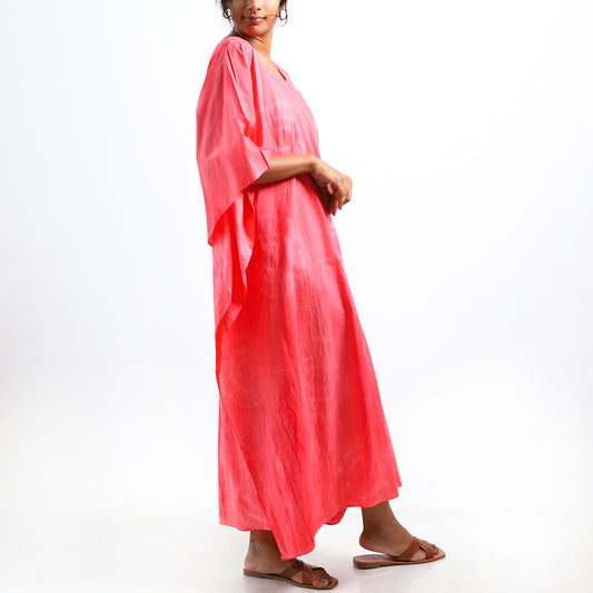 Peachy Tie Dye Kaftan