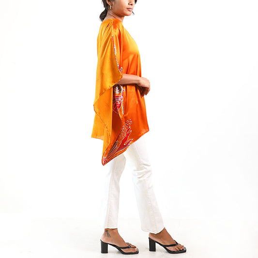 Sunlit Mustard Batik Top