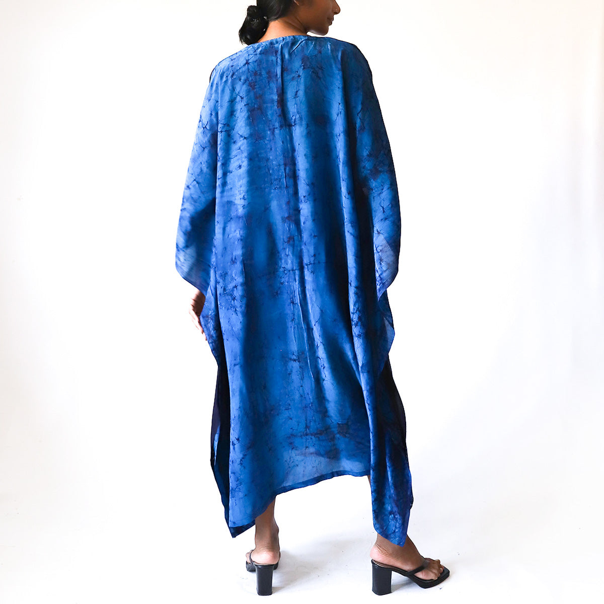 Peacock Grace Batik Kaftan