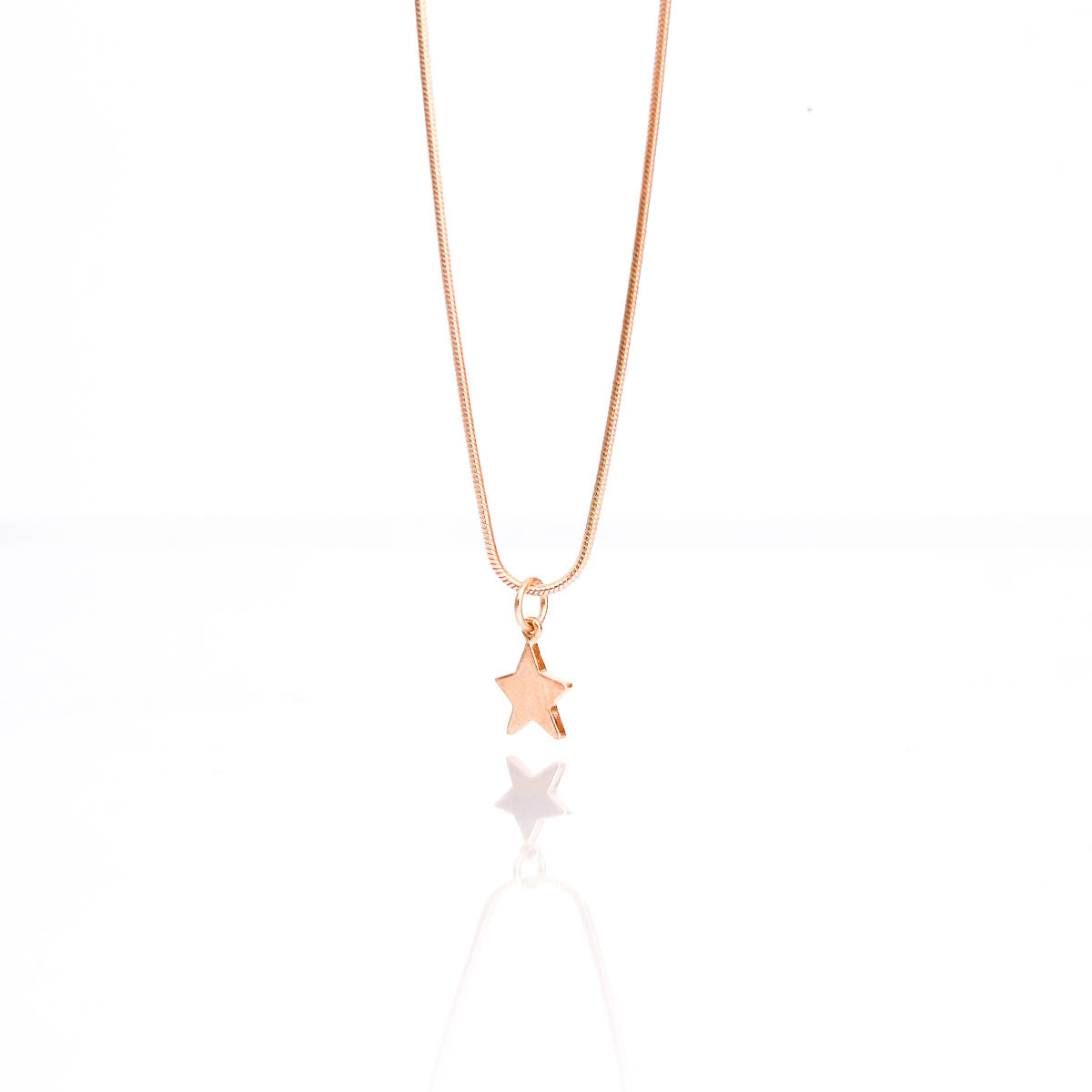 Star Pendant and Necklace In Sterling Silver