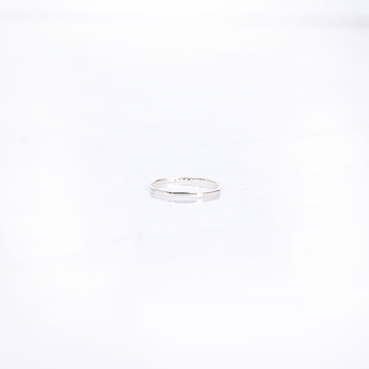 Semi Polished Ring in Sterling Silver