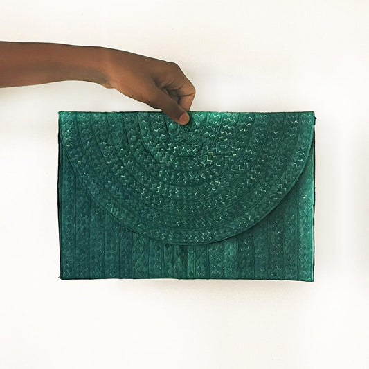 Emerald Palmyrah Clutch