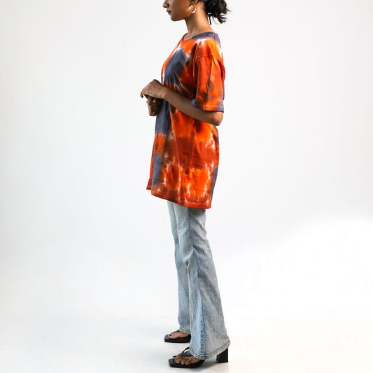 Bohemian Bloom Oversized Tie-Dye T-shirt
