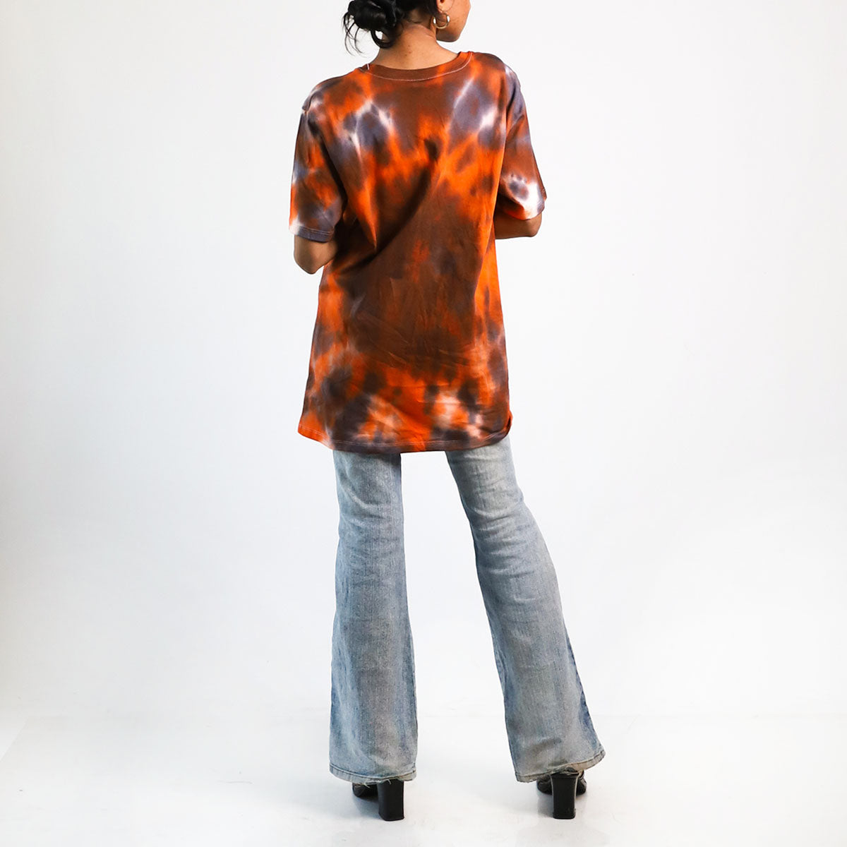 Amber Harmony Oversized Tie-Dye T-shirt