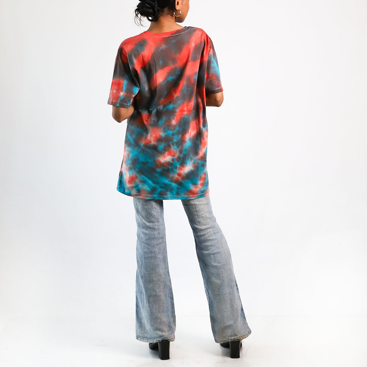 Luminous Lunar Oversized Tie-Dye T-shirt
