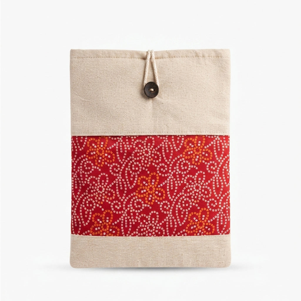Crimson Bloom Laptop Pouch