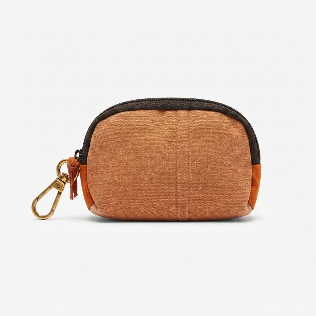 Apricot Mini Clip Pouch