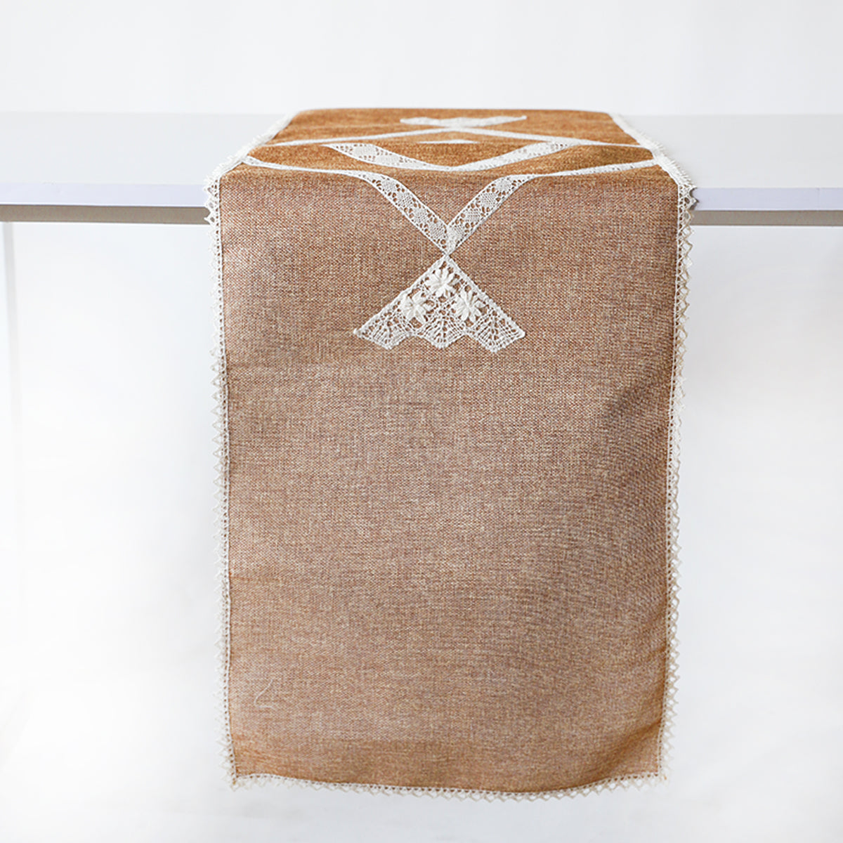 Rustic Brown Burlap Table Runner