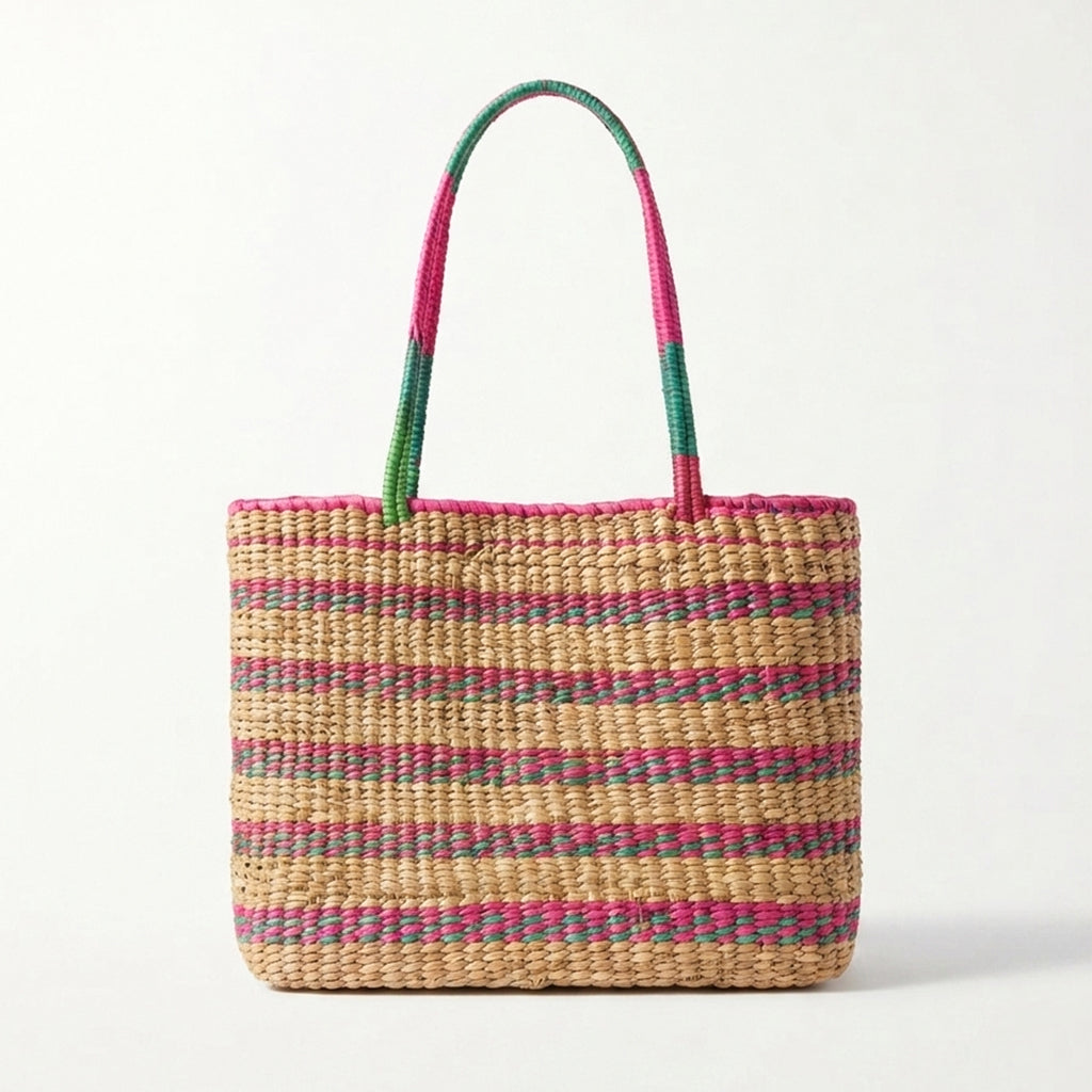 Tropical Bloom Palmyrah Bag
