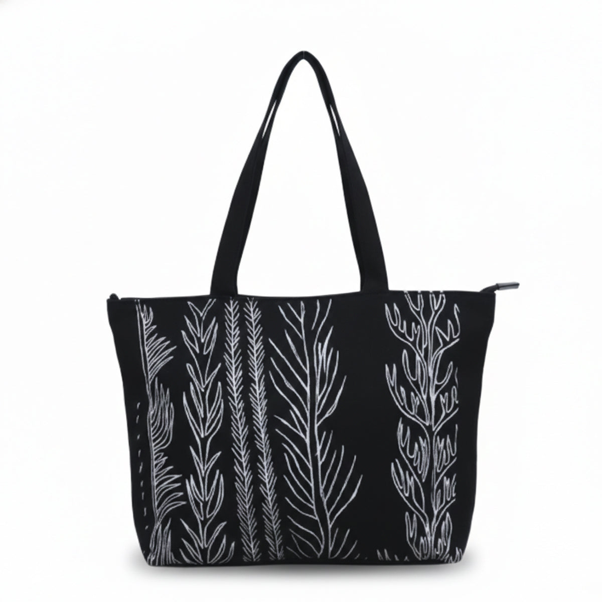 Black Fauna Tote Bag