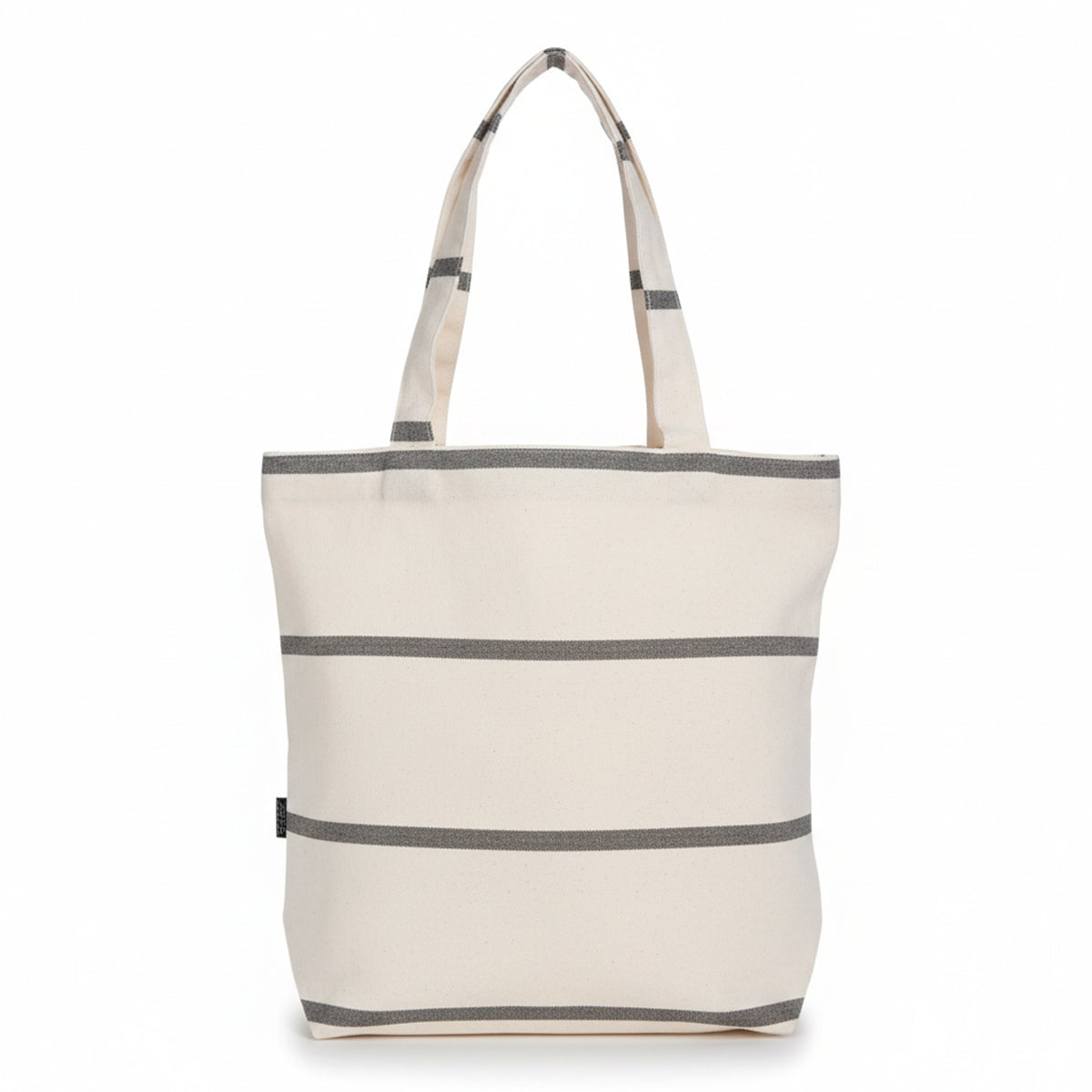 Grey Striped Handloom Tote
