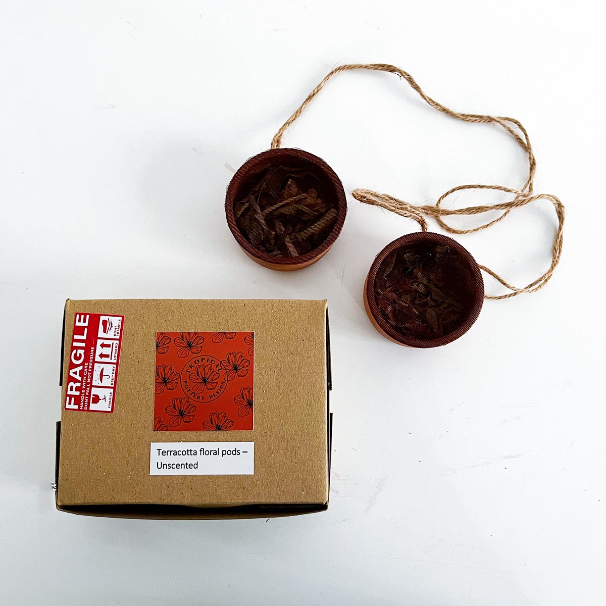 Terracotta Floral Pods - Unscented